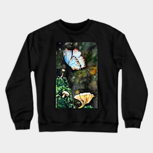 Butterfly and the Mushroom Patch Crewneck Sweatshirt